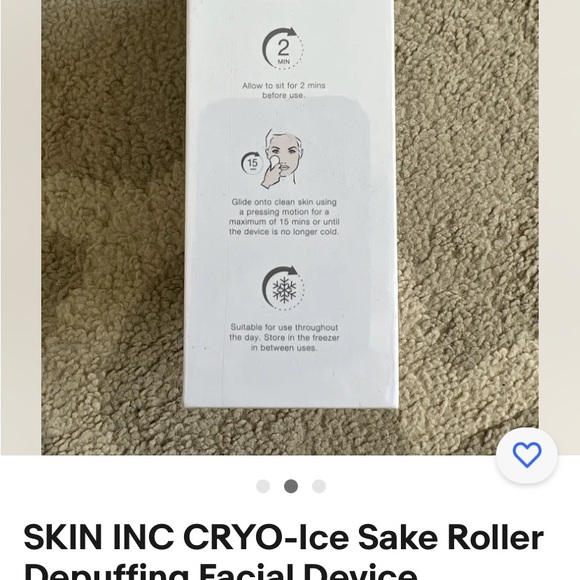 Skin Inc Cryo-Ice Sake Roller. Depuff, Sculpt, Detox Skin Facial Roller - Picture 5 of 8
